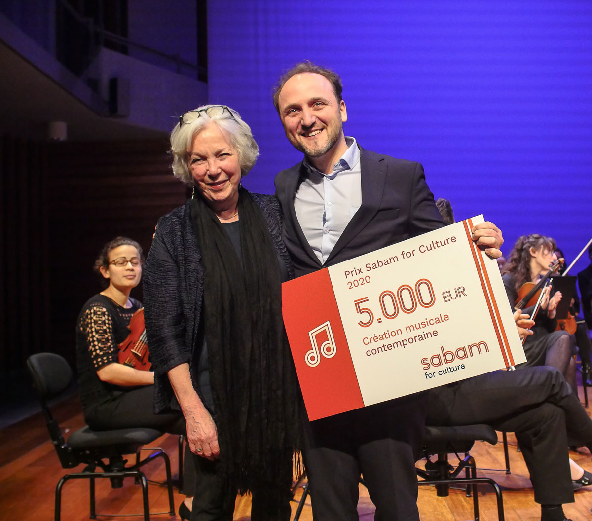 Stéphane Orlando wint de prijs Sabam for Culture – Creatie hedendaagse muziek