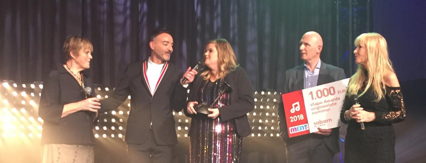 Celien wint Sabamprijs voor beste originele nummer