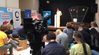 foto persconf. Theater Aan Zee